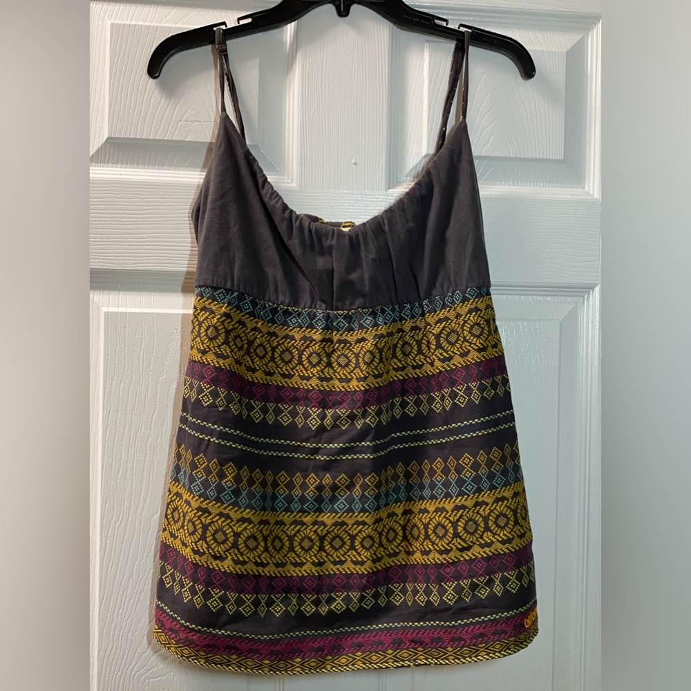 Billabong Embroidered Tank Top with Adjustable Straps